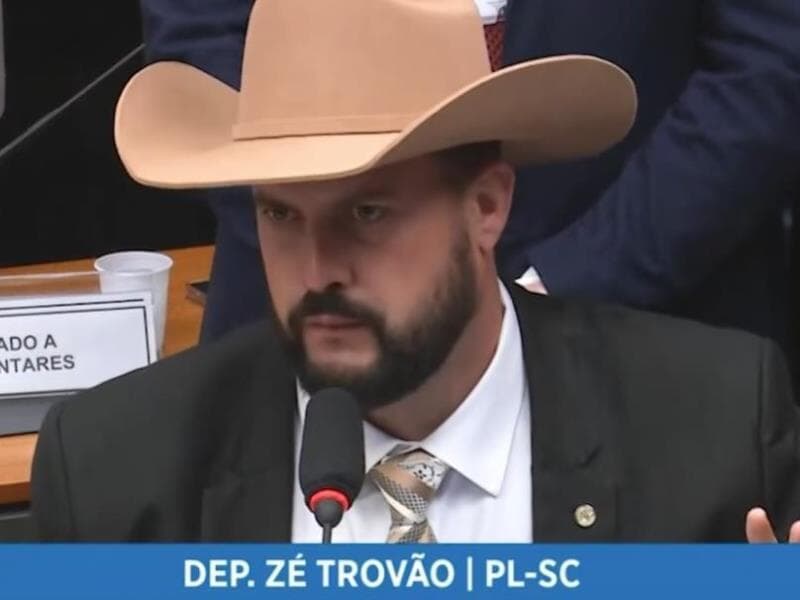 Deputado Zé Trovão. - Reprodução/YouTube