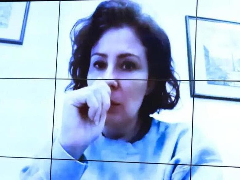 Carla Zambelli durante audiência remota da CCJ em setembro, quando já estava presa na Itália. - Lula Marques/Agência Brasil