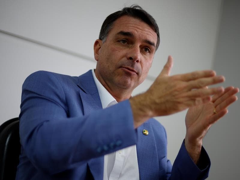 Flávio diz que gesto de Trump foi "gigantesco" para aprovar a anistia no Brasil. - Pedro Ladeira/Folhapress