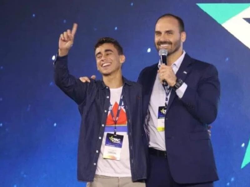 Nikolas e Allan dos Santos bateram boca pelas redes. - Reprodução