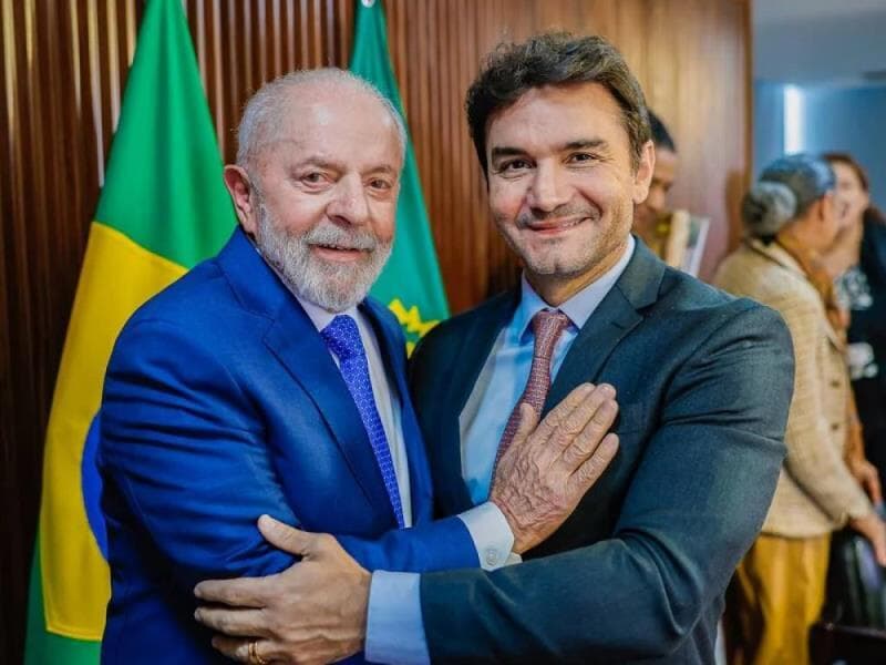 Lula e Celso Sabino. - Ricardo Stuckert/PR