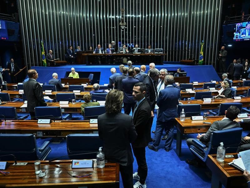 Dosimetria dividiu bancada do PSD e recebeu amplo apoio do PSB, de Alckmin. - Jefferson Rudy/Agência Senado