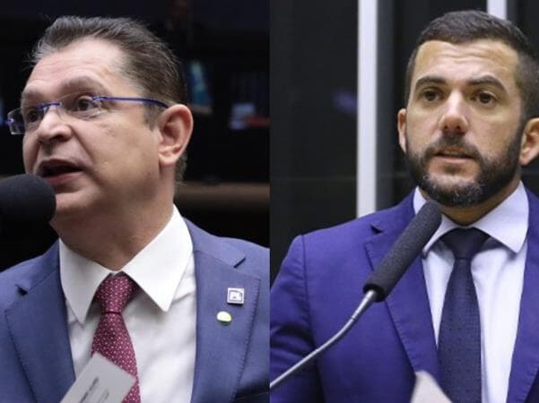 Sóstenes, líder do PL, e Carlos Jordy, ex-líder da oposição na Câmara, são alvos da PF. - Agência Câmara | Montagem Congresso em Foco