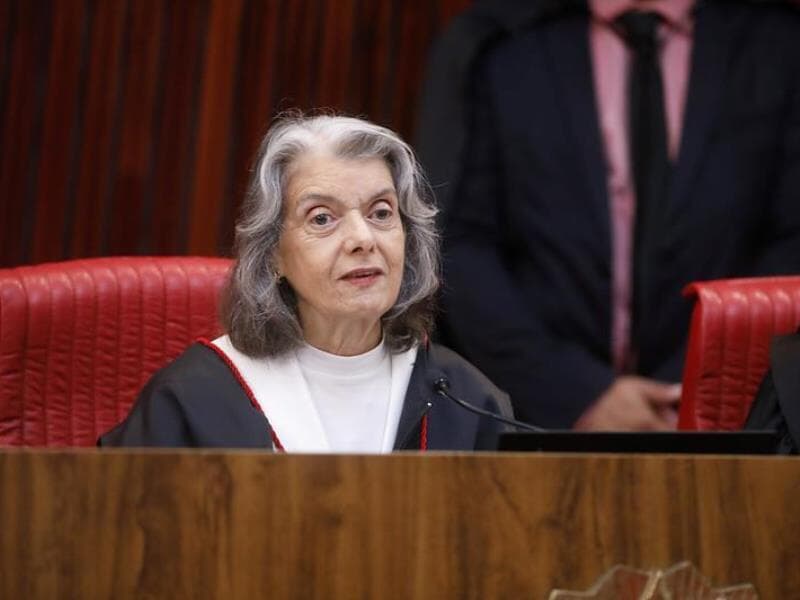 A ministra apresentou o balanço das atividades deste ano do TSE e falou sobre os desafios de 2026. - Alejandro Zambrana/Secom/TSE