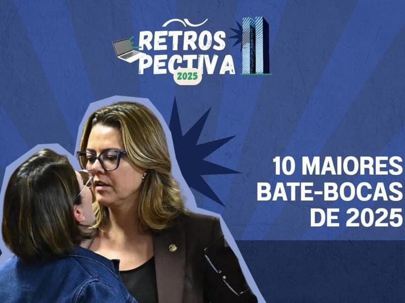 Relembre os dez maiores bate-bocas do Congresso em 2025. - Arte Congresso em Foco. Foto: Reprodução/YouTube