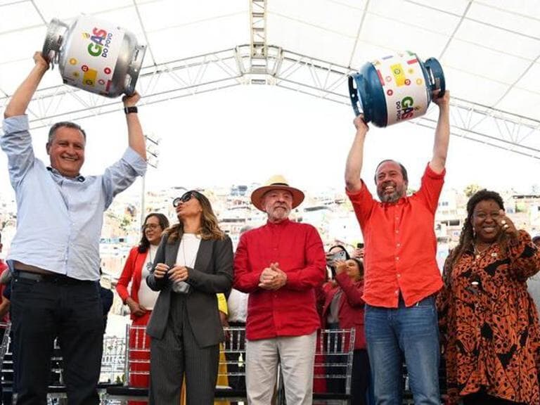 Lula e ministros anunciaram em setembro o programa Gás do Povo, previsto na MP 1.313/25, em Belo Horizonte. - Ricardo Botelho/MME