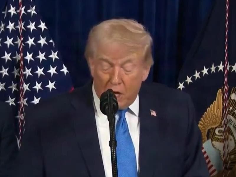 Trump detalhou a operação militar e os planos dos EUA em pronunciamento. - Reprodução/Casa Branca