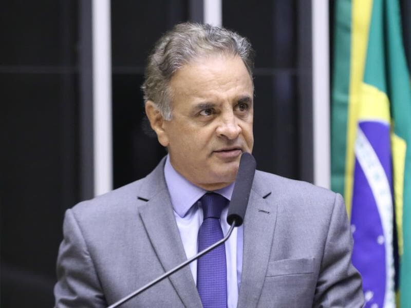 Nota divulgada pelo presidente da legenda, Aécio Neves.  - Kayo Magalhães/Câmara dos Deputados
