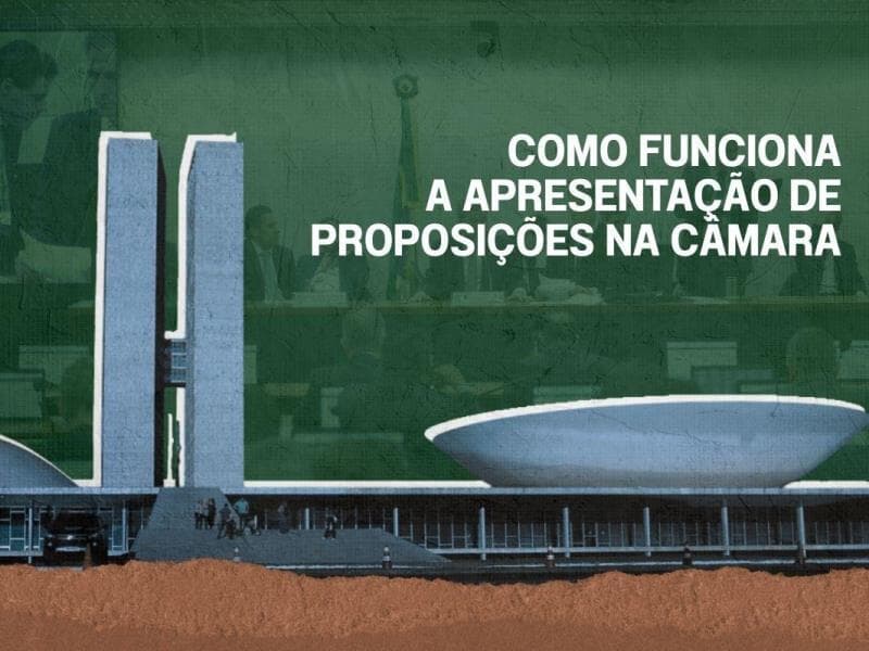 As proposições também podem ser apresentadas por outros Poderes ou por cidadãos, por exemplo. - Arte Congresso em Foco