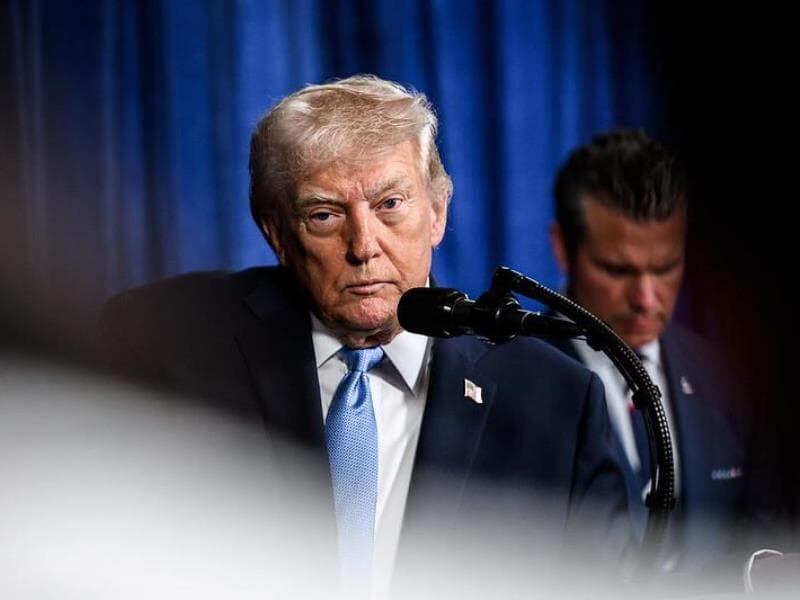 Trump deu a declaração durante a abertura do ano legislativo do Congresso. - Molly Riley/Casa Branca