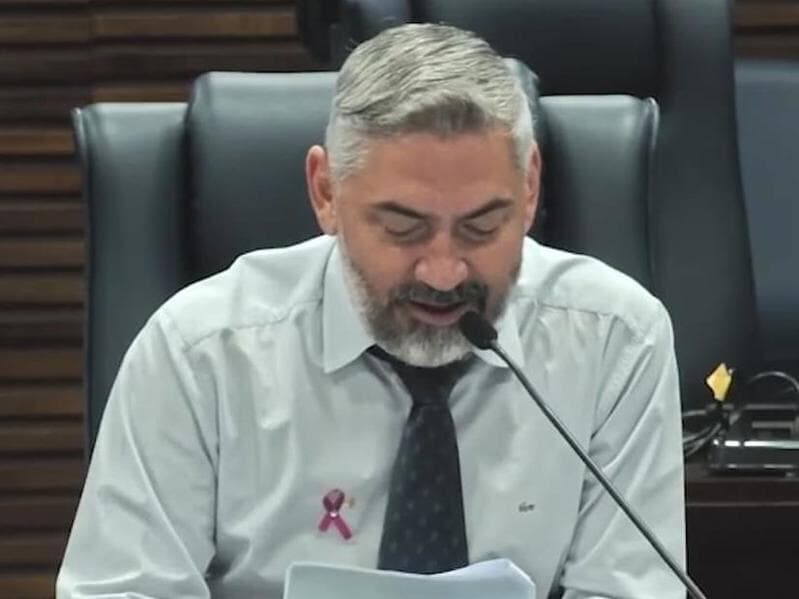 Episódio ocorreu na Câmara Municipal de Guarulhos (SP). - Reprodução/YouTube