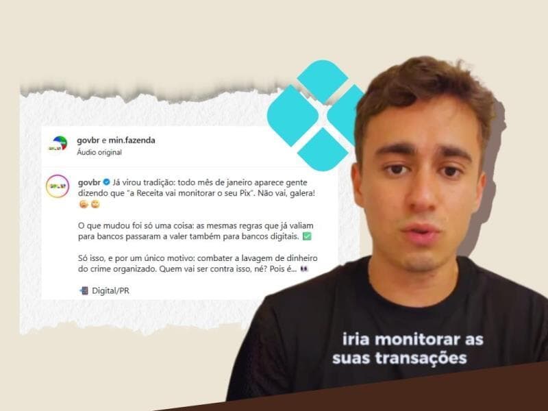 Vídeo de Nikolas Ferreira é rebatido por órgãos do governo. - Reprodução/Redes Sociais