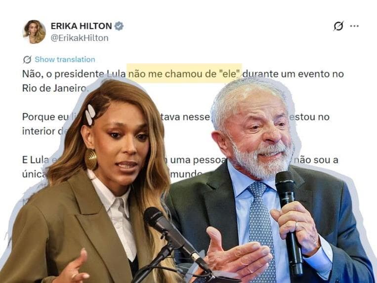 Publicação de Erika Hilton.  - Jessica Marschnez/Câmara dos Deputados