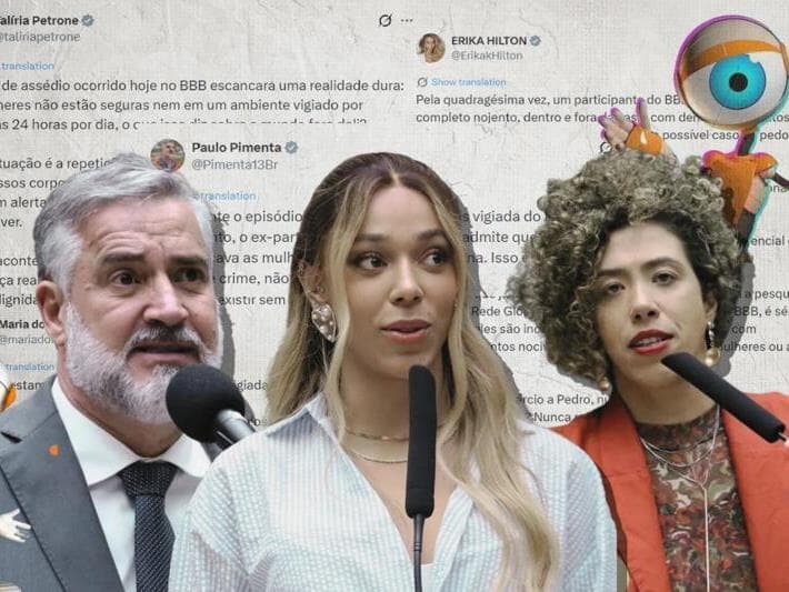Caso envolvendo desistência no BBB 26 provocou manifestações de congressistas.  - Kayo Magalhães/Câmara dos Deputados | Arte Congresso em Foco