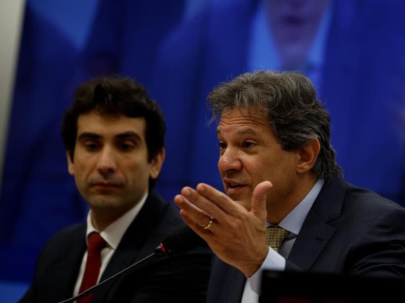 Segundo Haddad, Galípolo "descascou o abacaxi com responsabilidade". - Pedro Ladeira/Folhapress