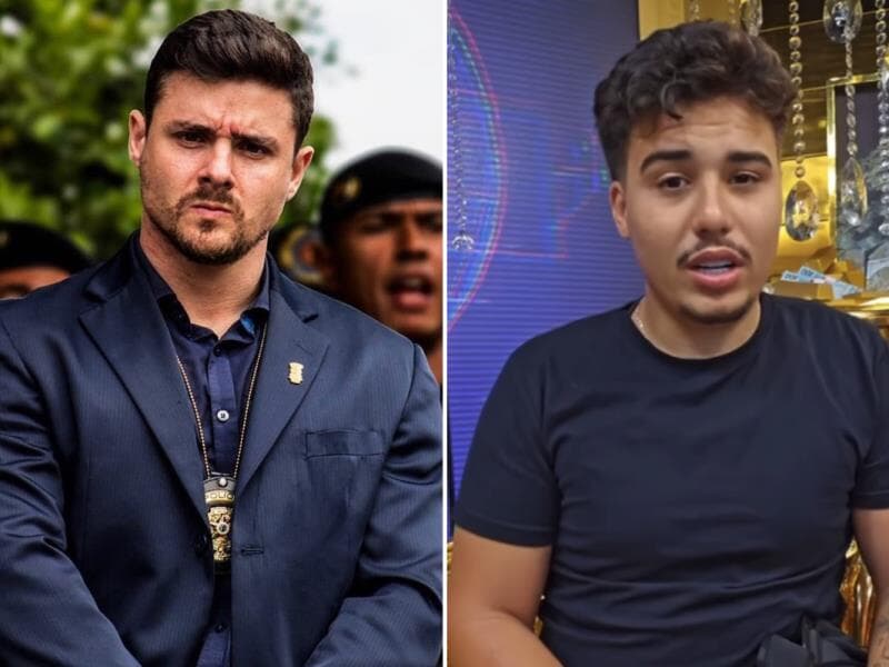 O parlamentar (à esq.) pede que o MP apure a denúncia de assédio de Jornada contra Pedro (à dir) no programa.  - Reprodução/Instagram