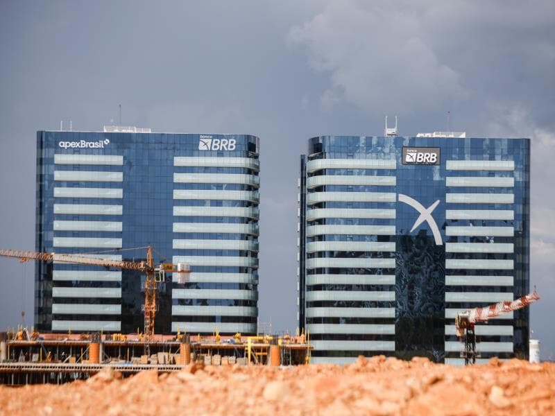 Fachada da sede do BRB. - Gabriela Biló/Folhapress