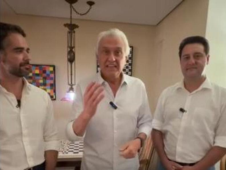 caiado, leite e jr - Reprodução/Instagram/Ronaldo Caiado