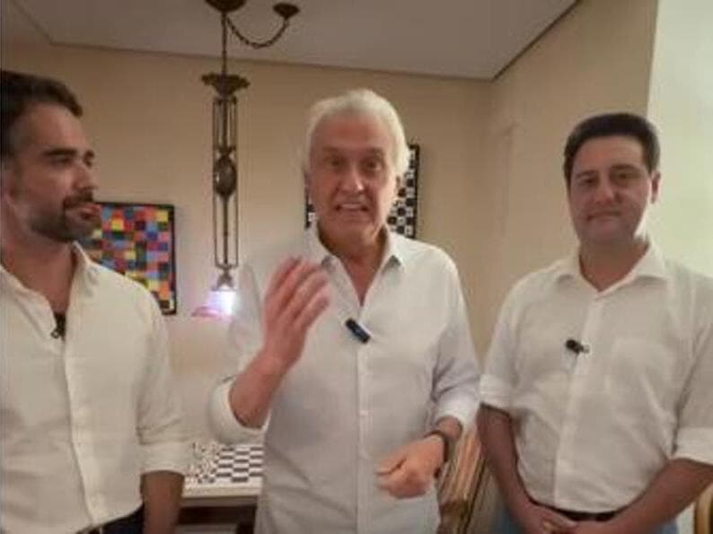 caiado, leite e jr - Reprodução/Instagram/Ronaldo Caiado