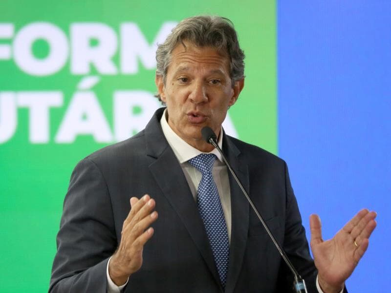 Haddad também defendeu a condução do presidente do Banco Central no caso Master. - FATIMA MEIRA/Agencia Enquadrar/Folhapress