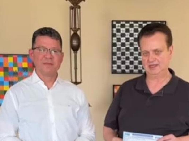 Marcos Rocha assinou ficha de filiação ao PSD na última sexta-feira. - Reprodução/X