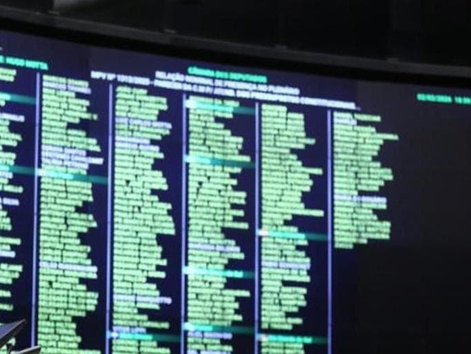 Painel de votação e presença do Plenário da Câmara. - Vinicius Loures/Agência Câmara