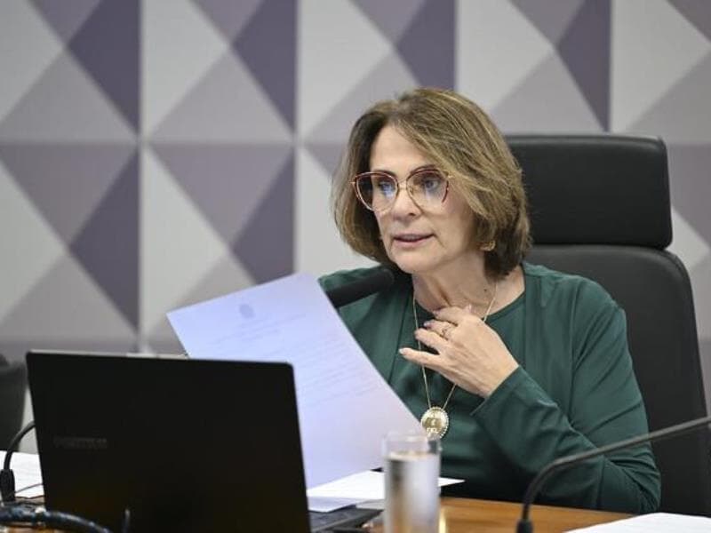 A relatora, senadora Damares Alves, propôs a rejeição da proposta. - Edilson Rodrigues/Agência Senado
