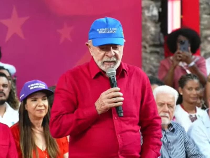 Presidente Lula durante aniversário do PT. - Reprodução/YouTube