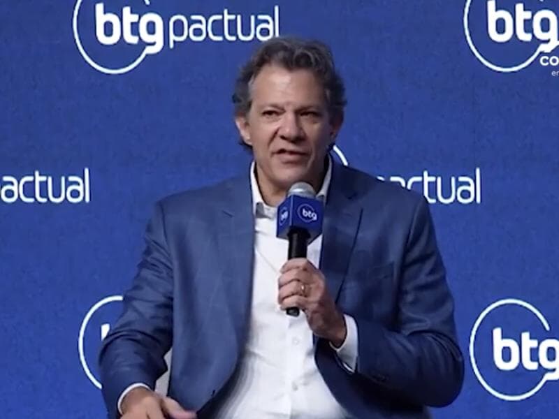 Haddad afirma que novo sistema pode levar o Brasil de um dos piores modelos do mundo a referência em transparência e digitalização. - Reprodução/YouTube/@btgpactual