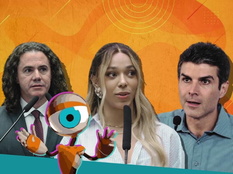 Autoridades já recorreram às redes para apoiar participantes e mobilizar torcidas regionais no reality. - Carlos Moura/Agência Senado | Reprodução | Arte Congresso em Foco