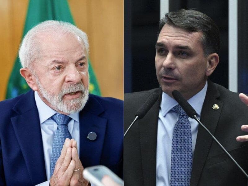 Lula vence em todos os cenários, Flávio é o mais forte da oposição e Ratinho Jr o preferido entre os do PSD. - Ricardo Stuckert / PR e Carlos Moura/Agência Senado