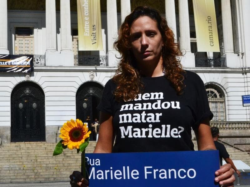 Viúva de Marielle considerou a decisão como uma "vitória simbólica" e um avanço para a democracia. -  Paulo Carneiro/Ato Press/Folhapress