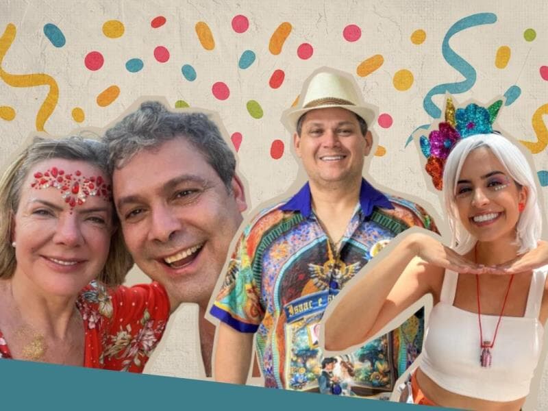 Parlamentares aproveitam o Carnaval para se aproximar do eleitorado. - Arte Congresso em Foco