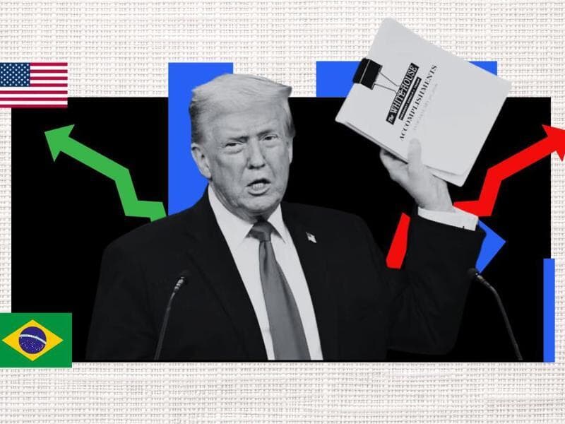 Fim do modelo diferenciado por país comprime sobretaxas e reposiciona exportações brasileiras em cenário mais competitivo. - Divulgação/Casa Branca | Arte Congresso em Foco