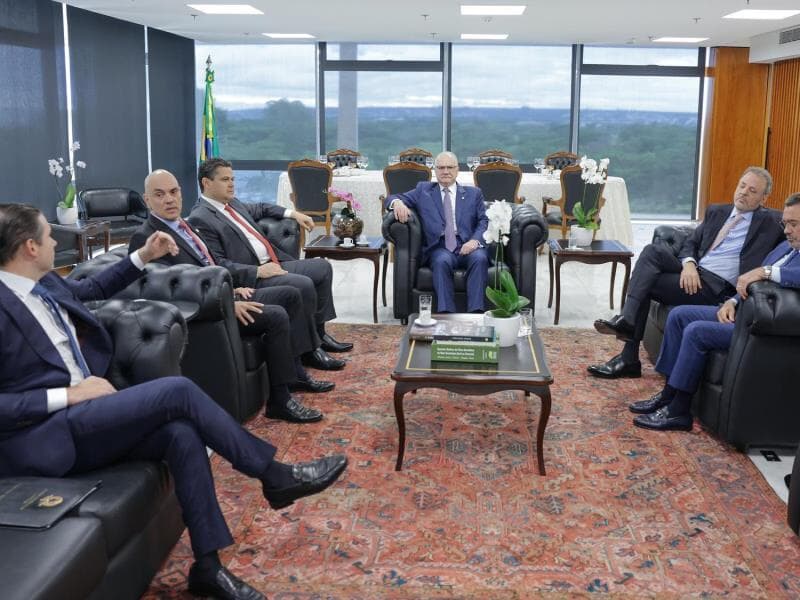 Reunião na presidência do STF.  - Rosinei Coutinho/STF