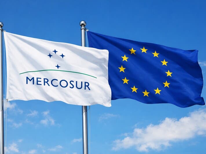 Acordo histórico ainda depende de ratificação dos parlamentos dos dois blocos e de países-membros. - IA/ChatGpt