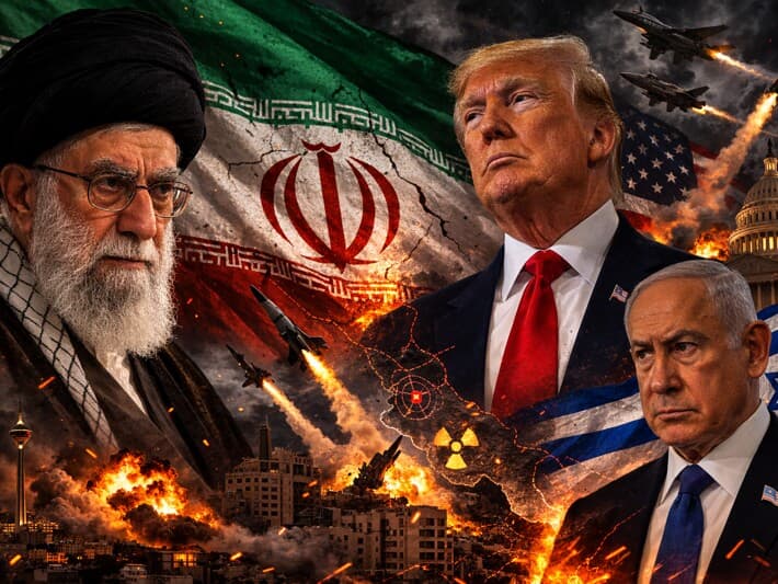 Trump e Netanyahu dizem ter indícios de que o líder supremo do Irã, Ali Khamenei, morreu nos ataques deflagrados por EUA e Israel contra Terã. - Imagem gerada por IA/ChatGPT
