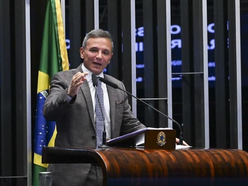 O senador Marcio Bittar deu a declaração em discurso no Plenário. - Carlos Moura/Agência Senado