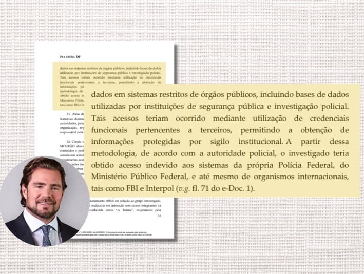 Documento detalha que investigados acessaram sistemas da Interpol e do FBI para monitorar autoridades e críticos. - Arte Congresso em Foco