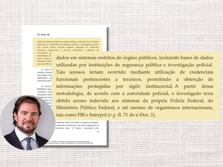 Documento detalha que investigados acessaram sistemas da Interpol e do FBI para monitorar autoridades e críticos. - Arte Congresso em Foco