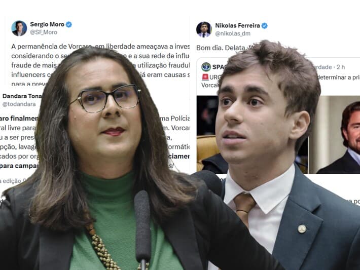 Prisão de empresário mobilizou parlamentares de diferentes espectros políticos nas redes sociais nesta quarta-feira (4).  - Zeca Ribeiro/Câmara dos Deputados | Arte Congresso em Foco