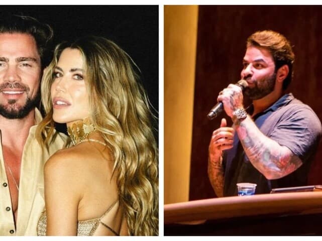 Vorcaro, a ex-namorada Martha Graeff e o cunhao dele Fabiano Zettel, também preso na Operação Compliance Zero. - Reprodução/Redes sociais