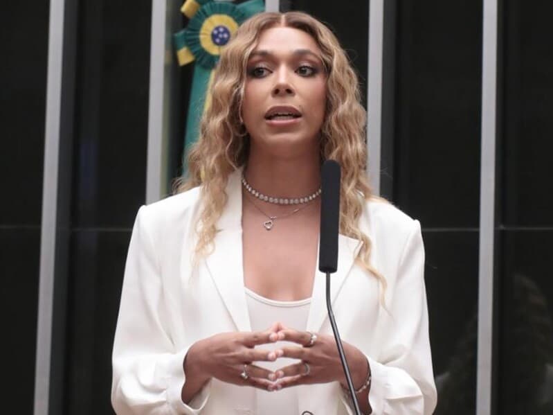 A deputada Erika Hilton disse que o apresentador irá responder legalmente por sua declaração. - Bruno Spada/Câmara dos Deputados