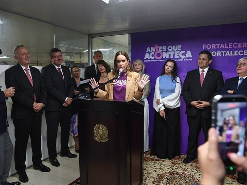 É a primeira Sala Lilás inaugurada em um parlamento. - Jonas Pereira/Agência Senado