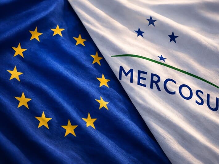 Acordo entre União Europeia e Mercosul foi negociado ao longo de 25 anos. - IA/ChatGpt Acordo entre União Europeia e Mercosul foi negociado ao longo de 25 anos. - IA/ChatGpt