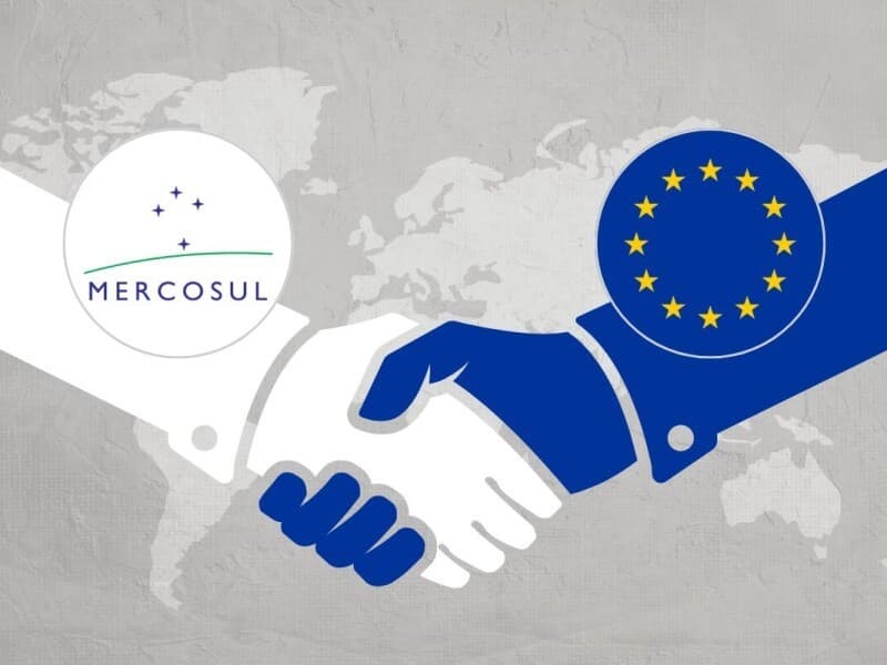 Juntos, União Europeia e Mercosul somam um mercado consumidor de 718 milhões de habitantes.  - Arte Congresso em Foco