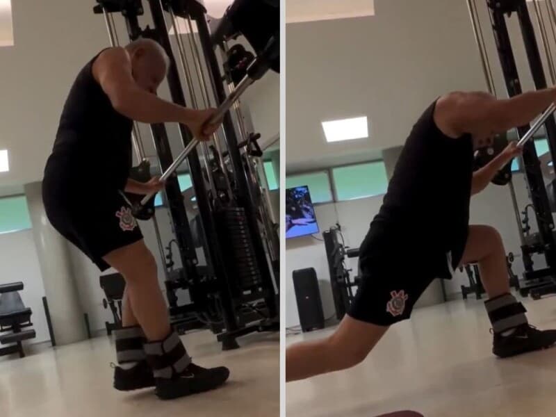 Lula aparece malhando em vídeo e impressiona por vitalidade. - Reprodução/Instagram