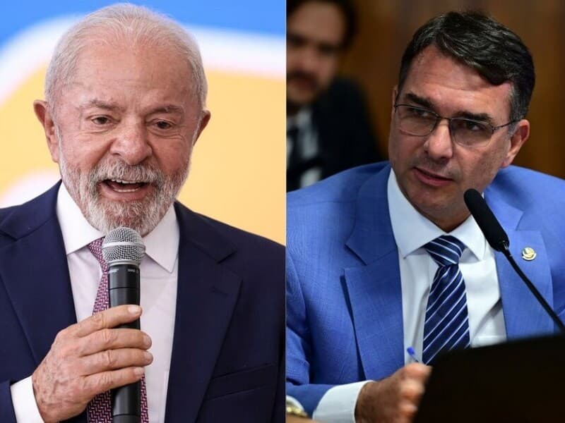 Pela segunda vez, Flávio Bolsonaro lidera segundo turno, ainda dentro da margem de erro. - Marcelo Camargo/Agência Brasil, Saulo Cruz/Agência Senado