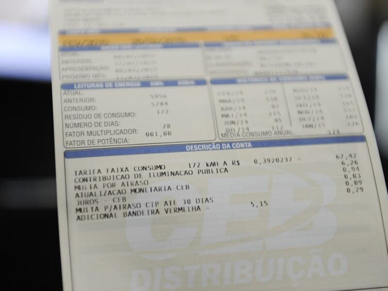 Projeto torna obrigatória a presença de foto do medidor na conta de energia. - Marcos Oliveira/Agência Senado