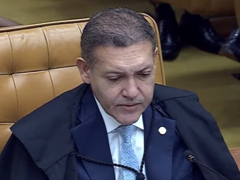 Ao votar contra prorrogação de CPMI, Nunes Marques ressalta competência do Senado. - Reprodução/YouTube